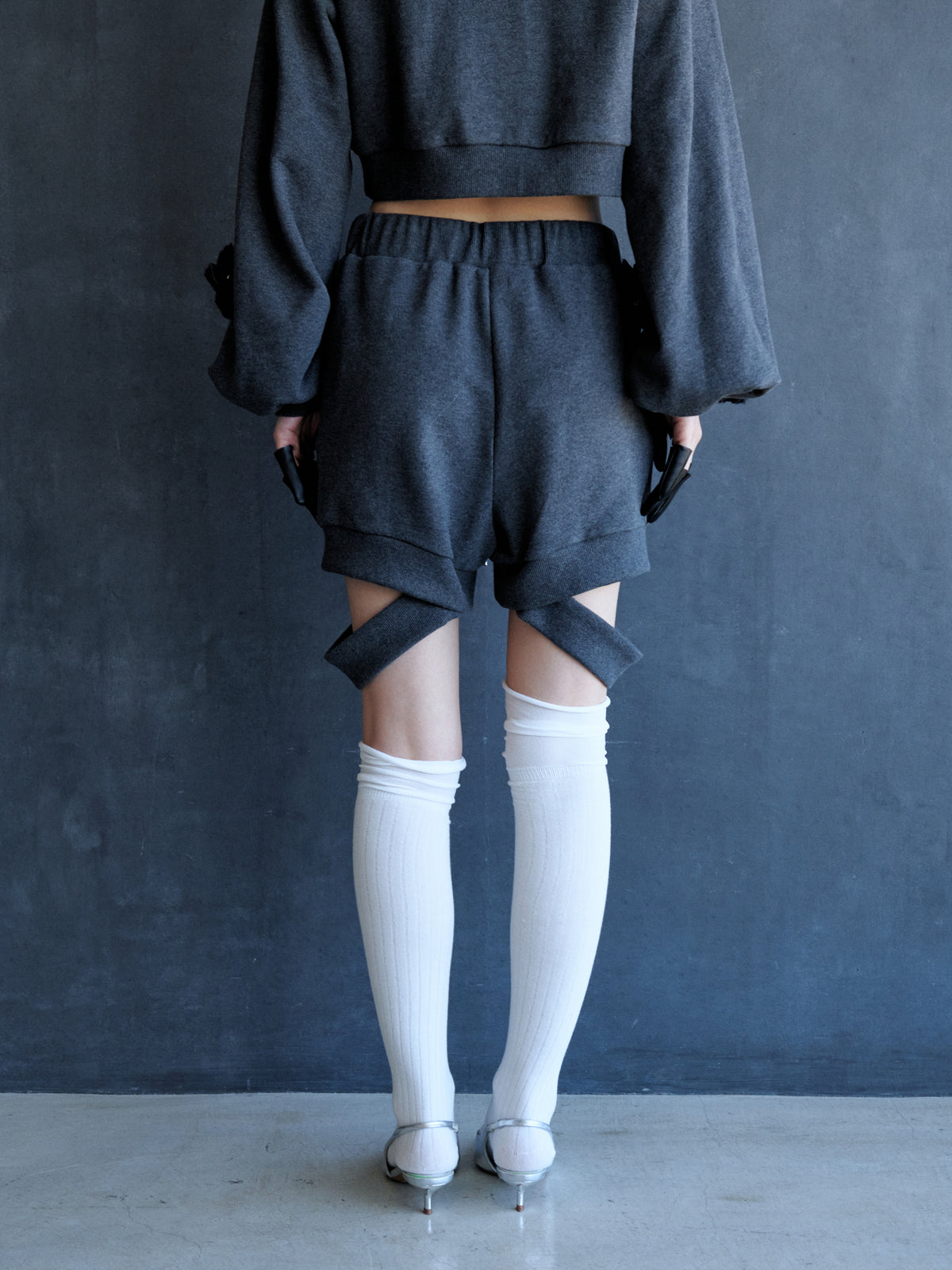 rib-cut shorts