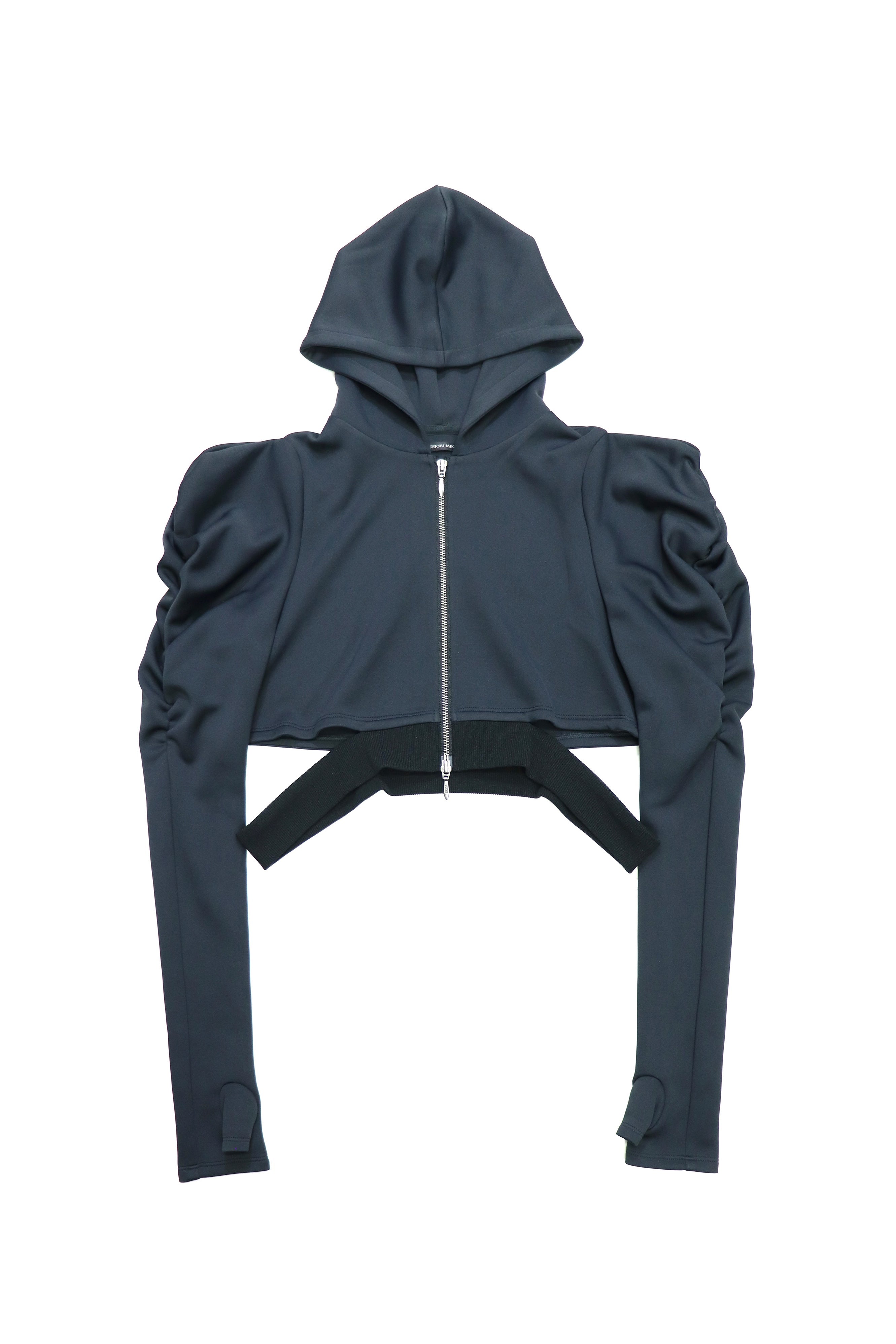 waist cut out hoodie