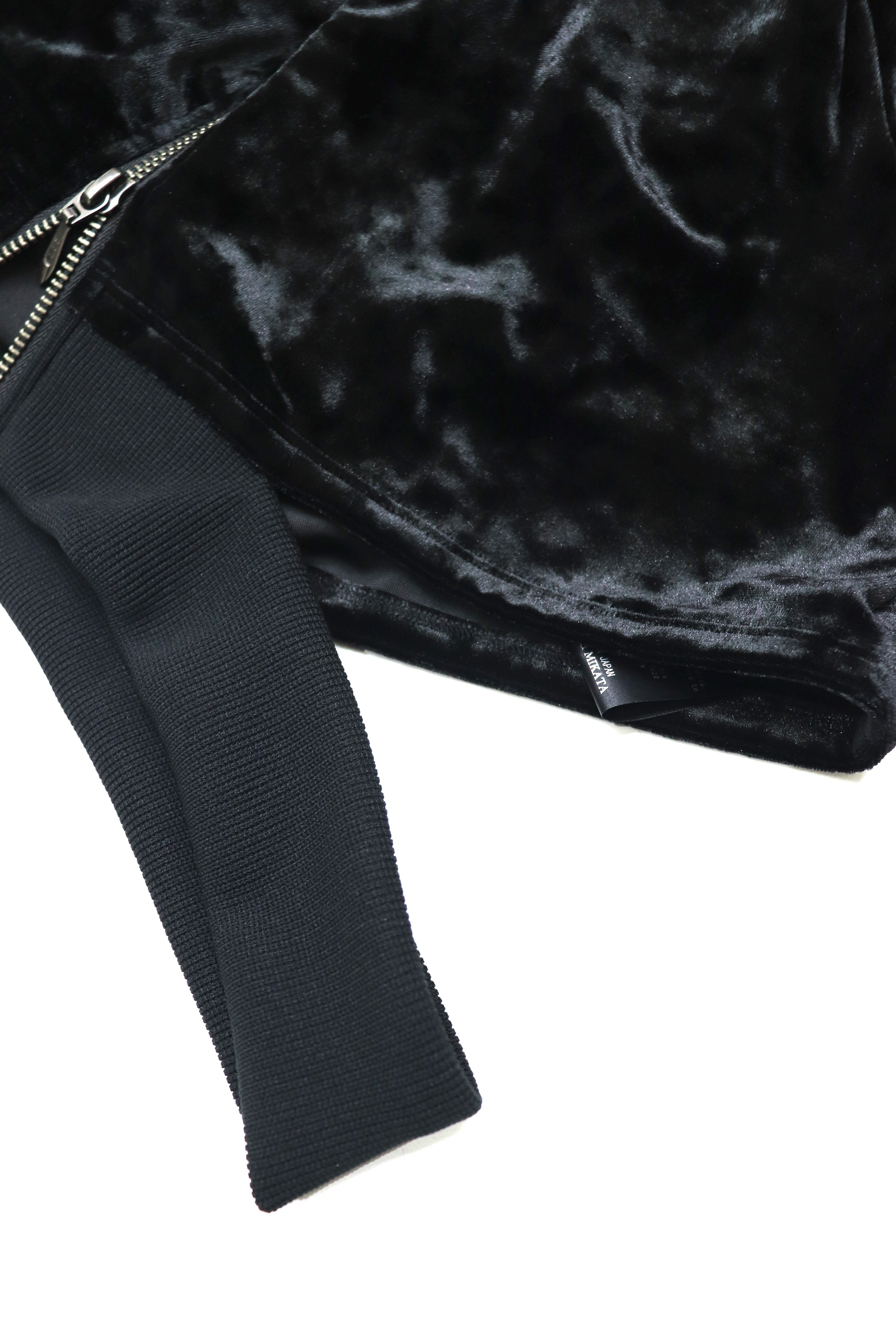 waist cut out hoodie (velour)