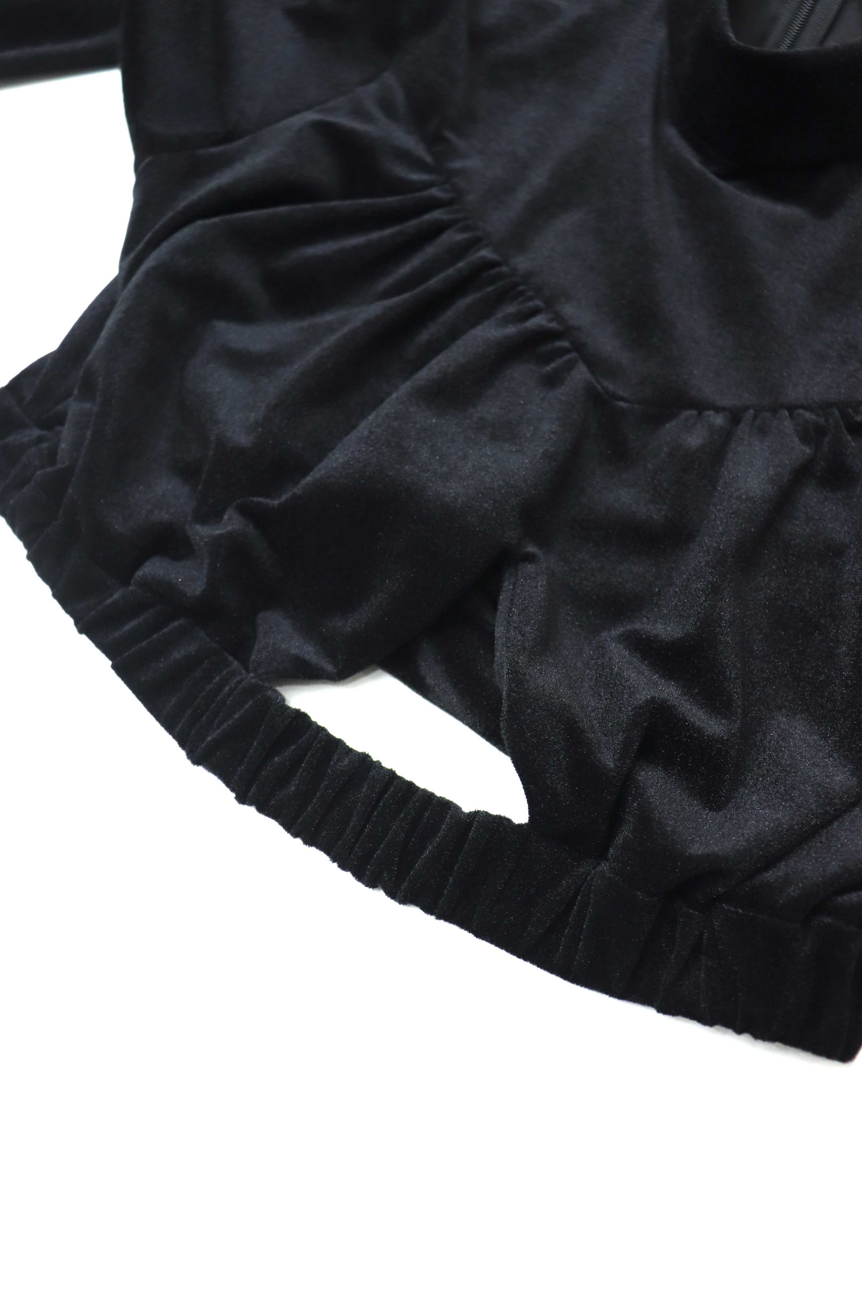 velour high-neck top