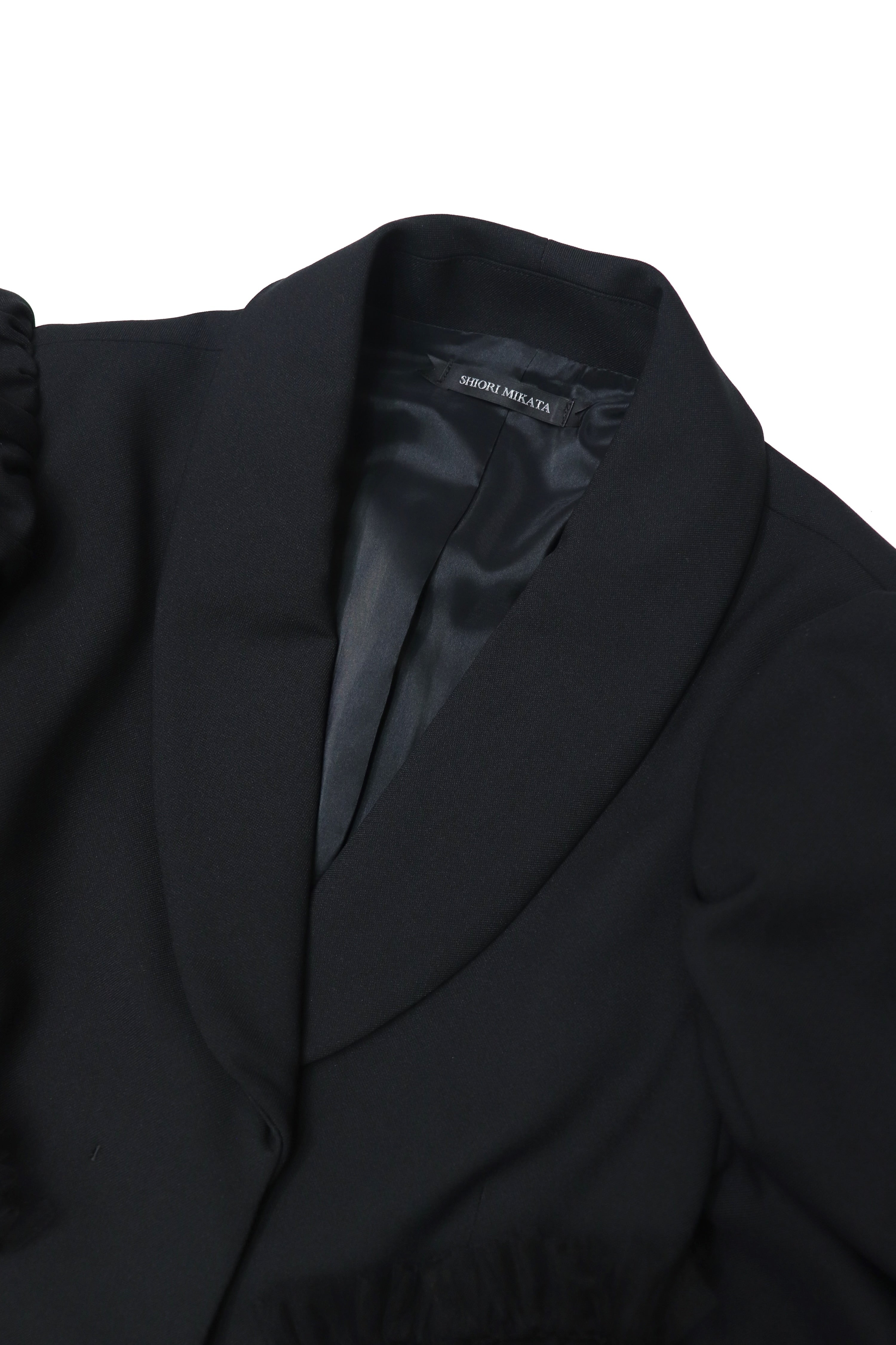 short jacket with tulle