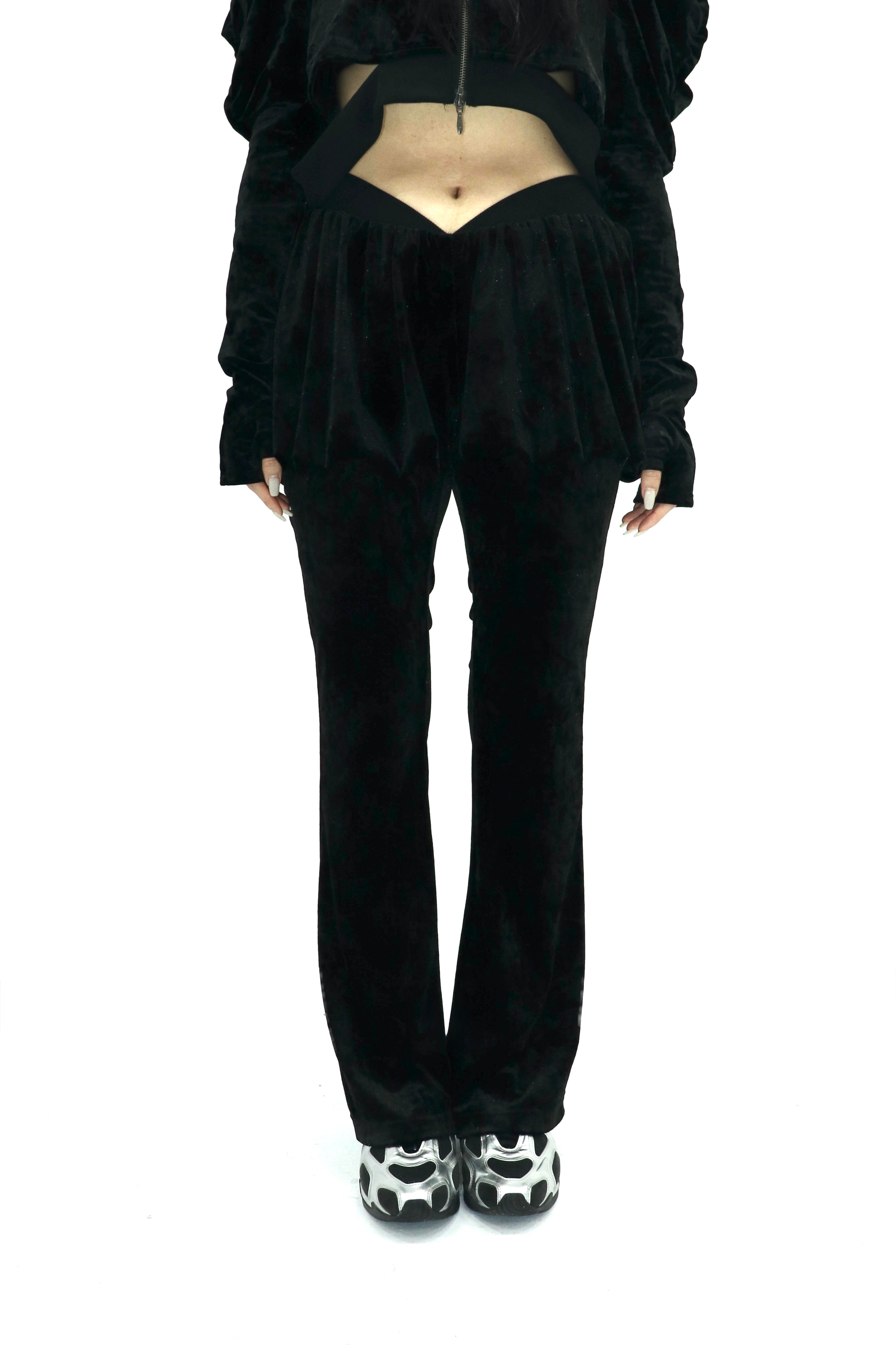 velour balloon pants