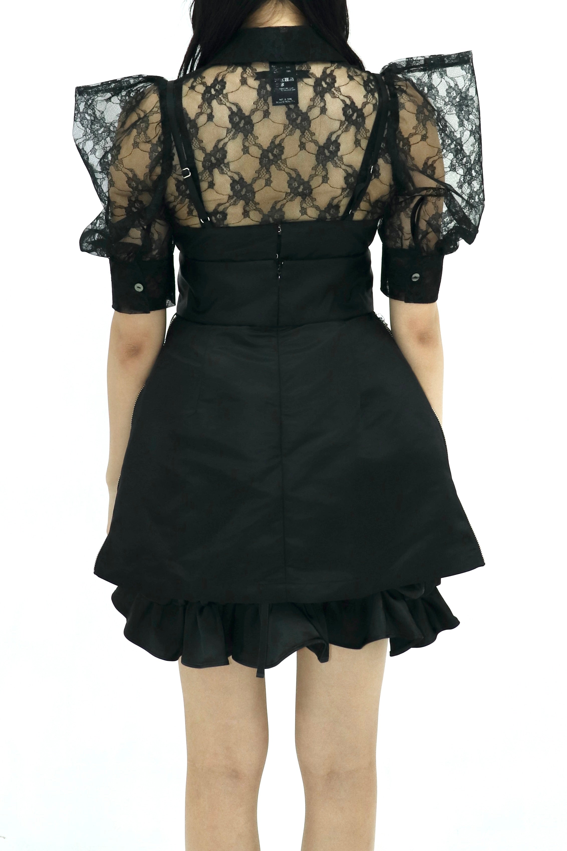 pleated nylon onepiece mini