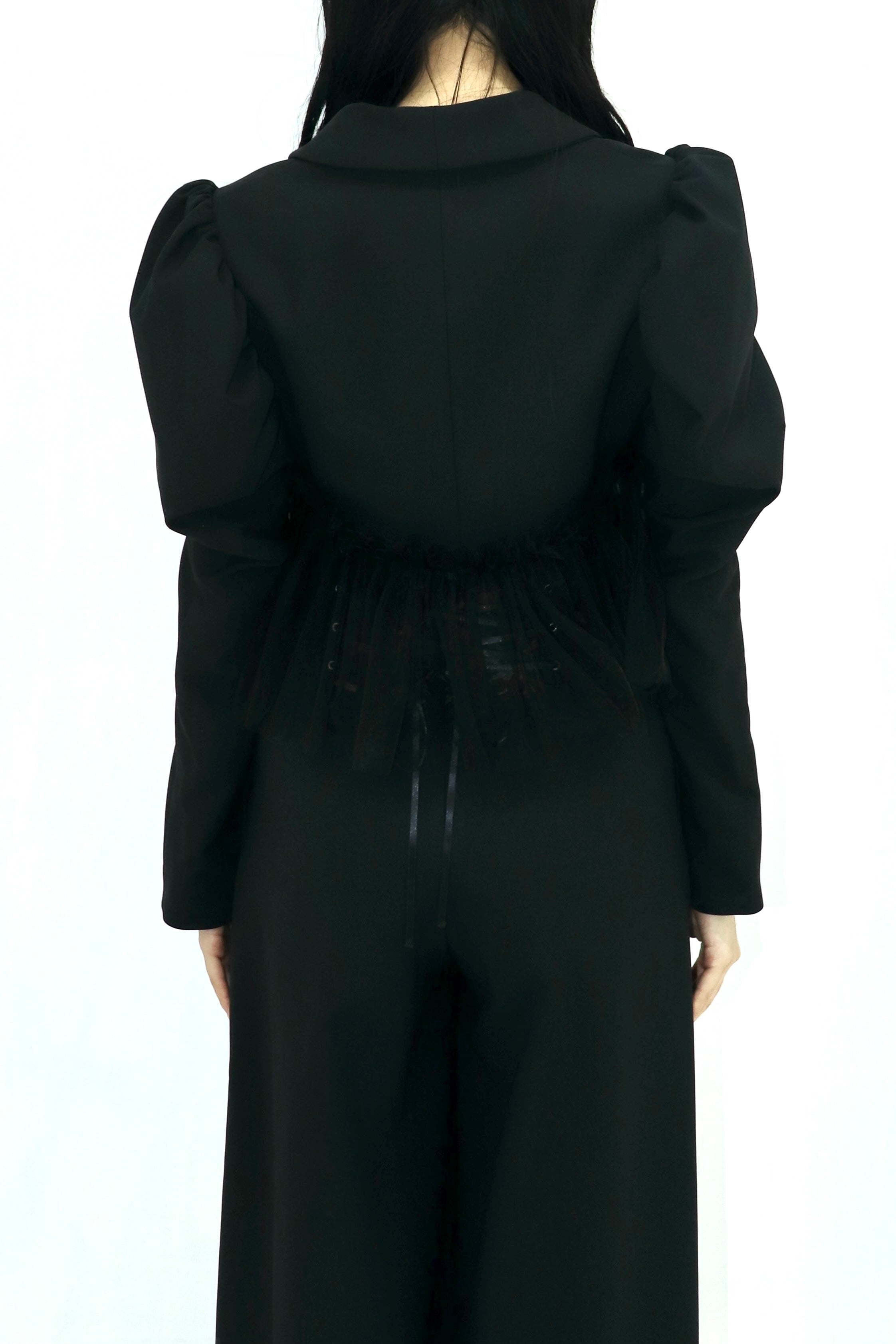 short jacket with tulle