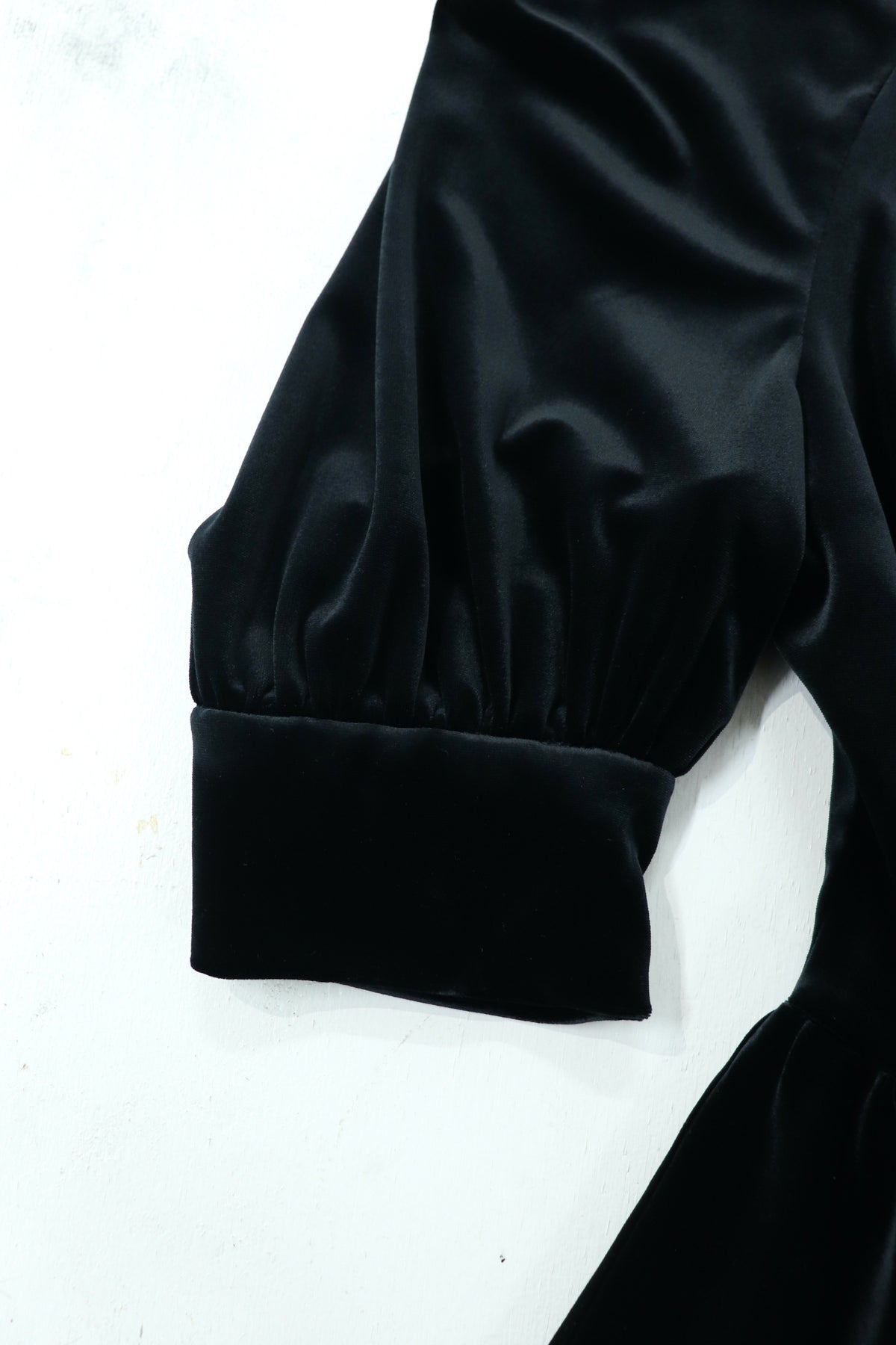 velour balloon dress mini
