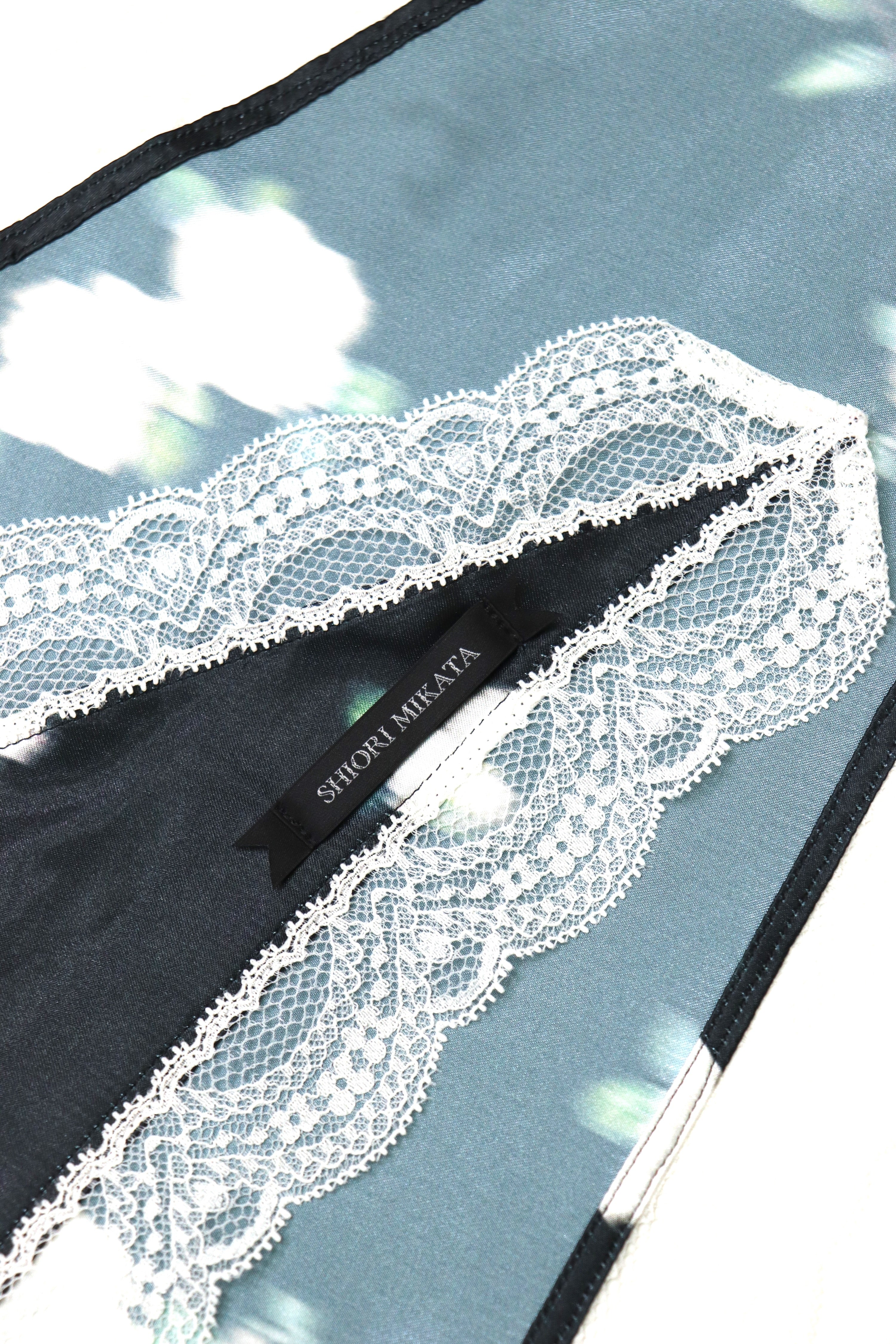 flower print lace scarf