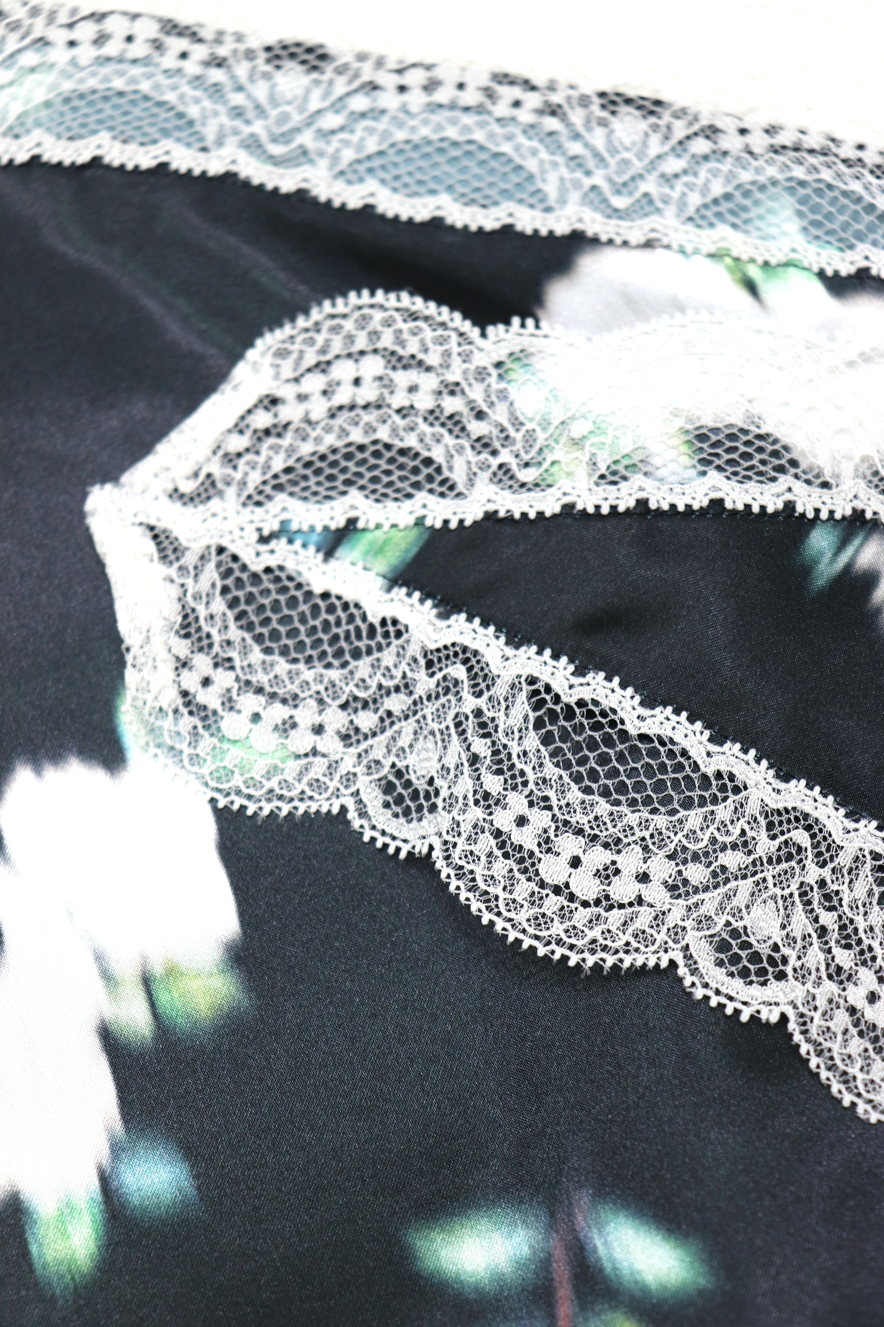 flower print lace scarf