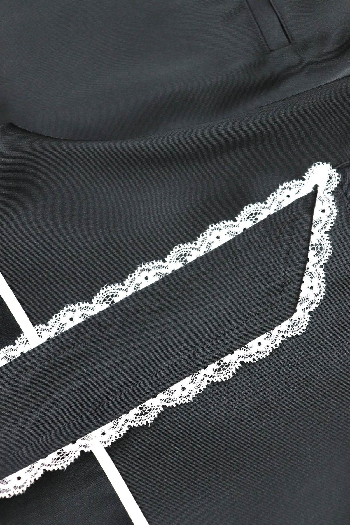 satin piping shorts