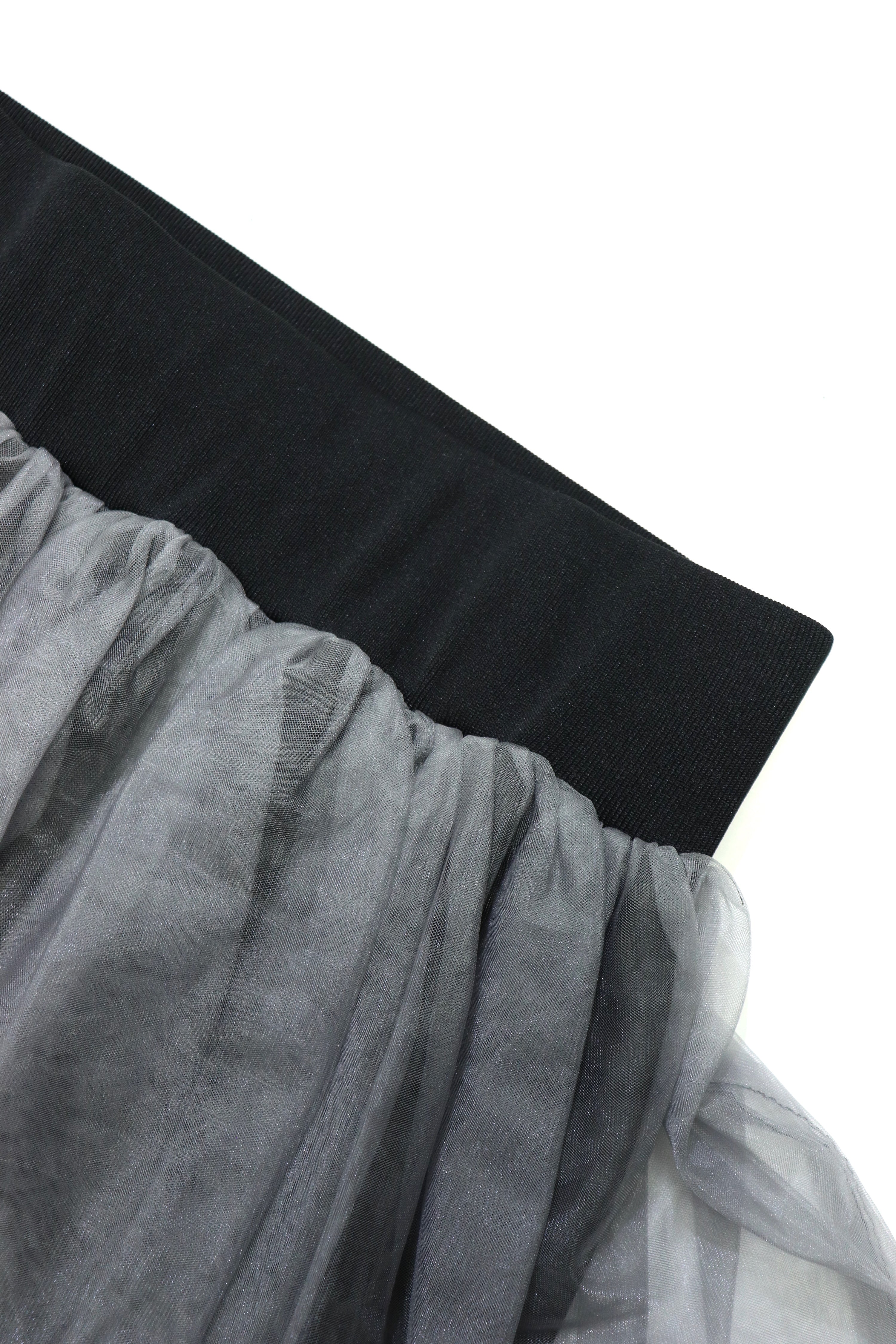 satin balloon mini skirt