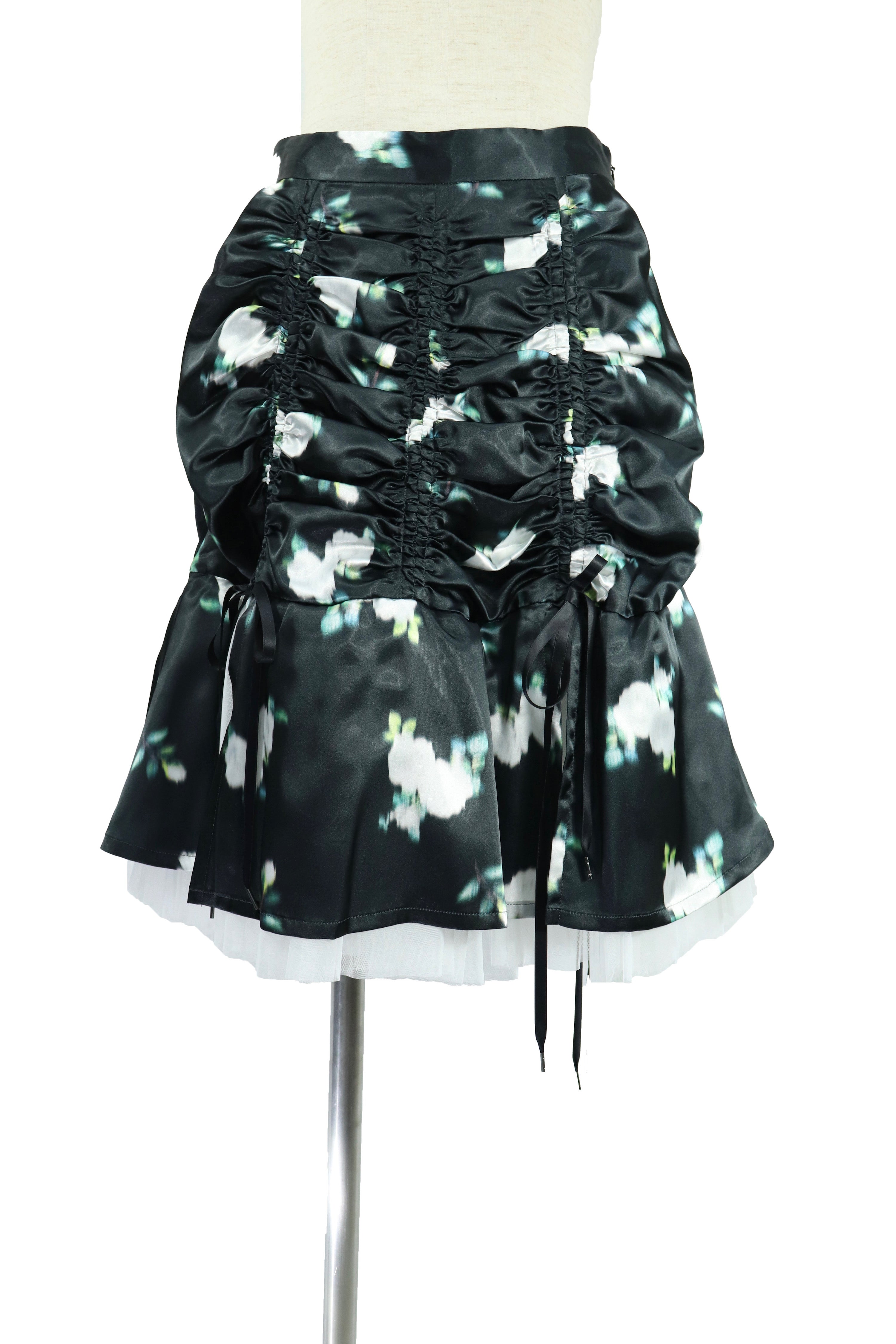 flower print tulle skirt