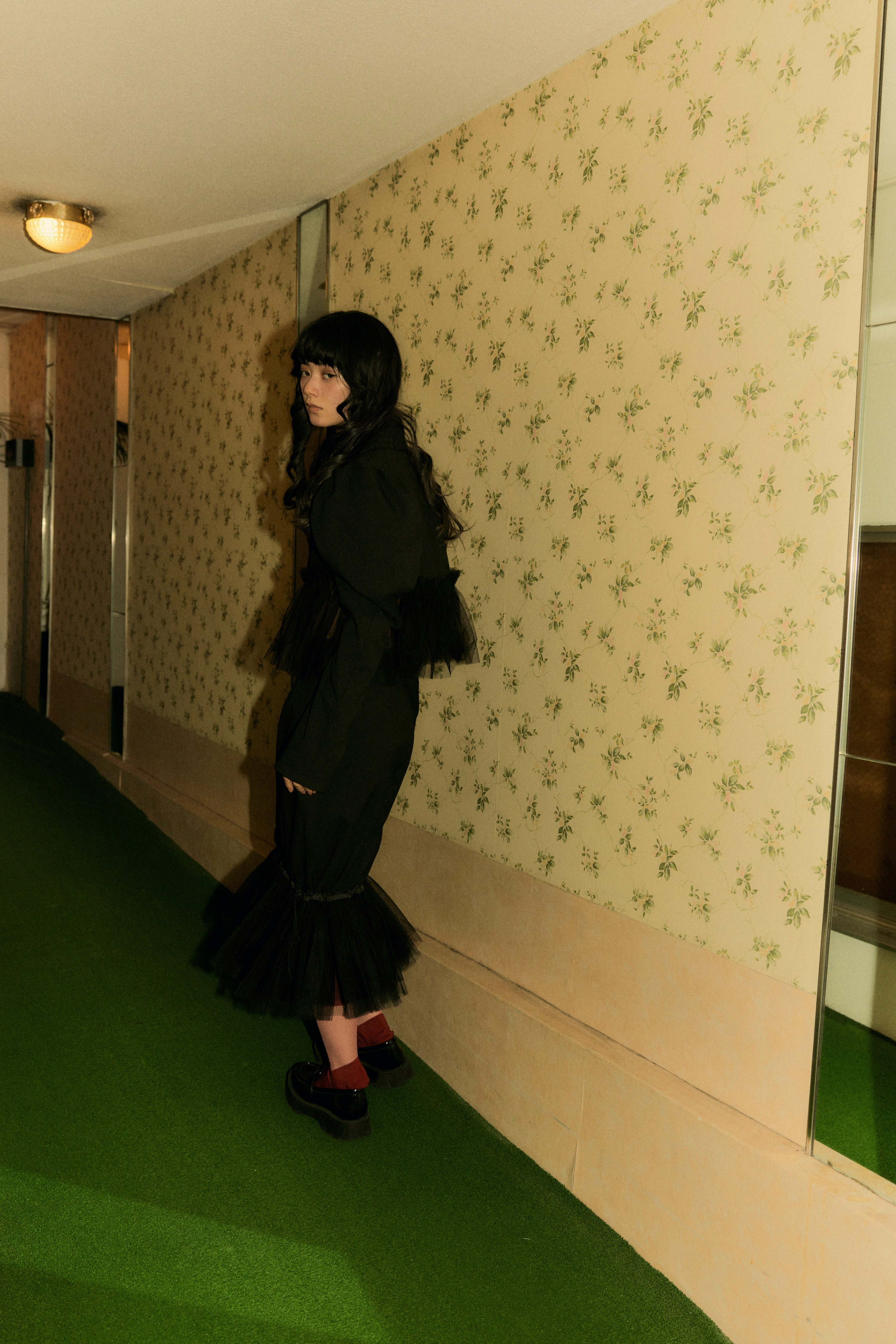 short jacket with tulle