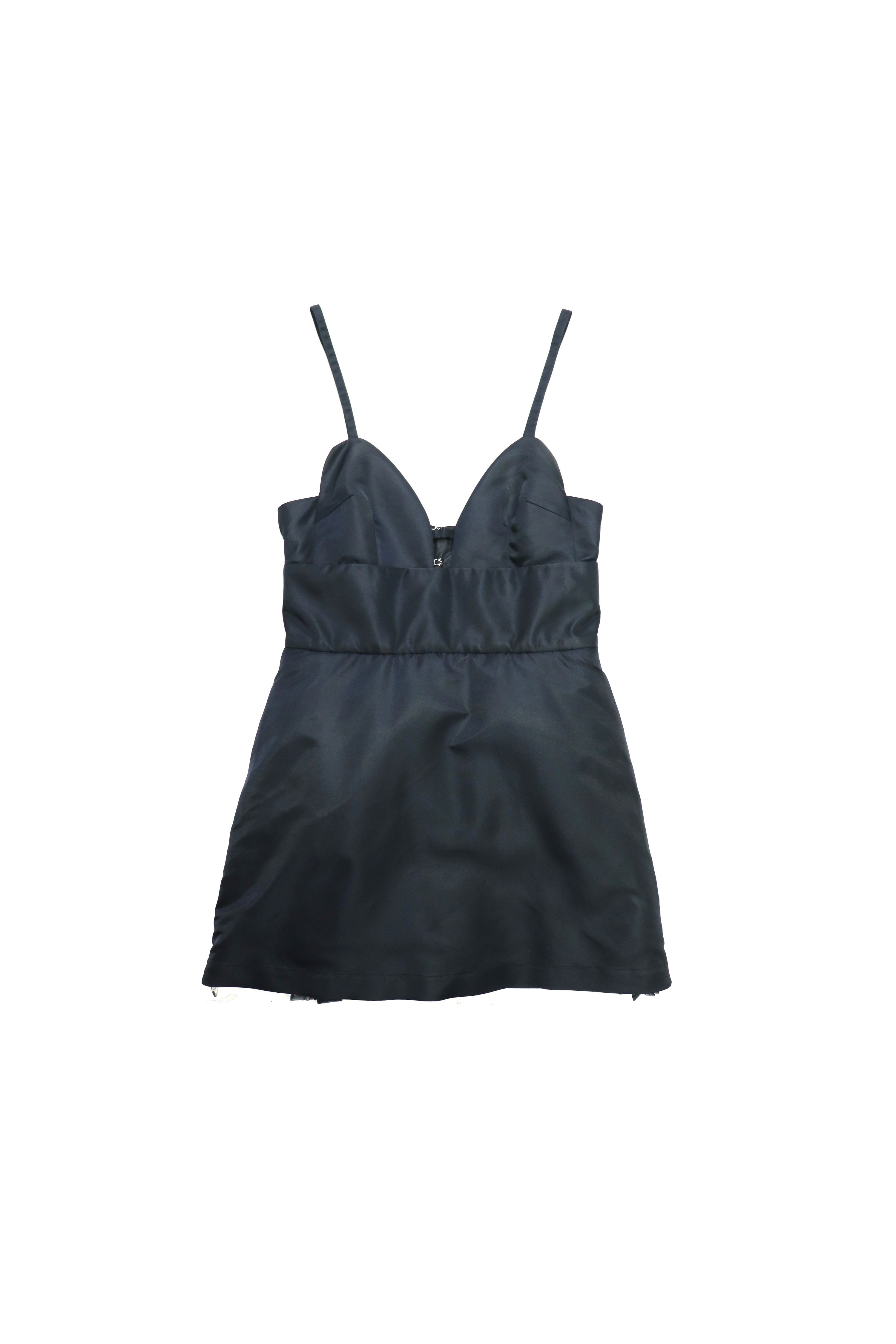 pleated nylon onepiece mini
