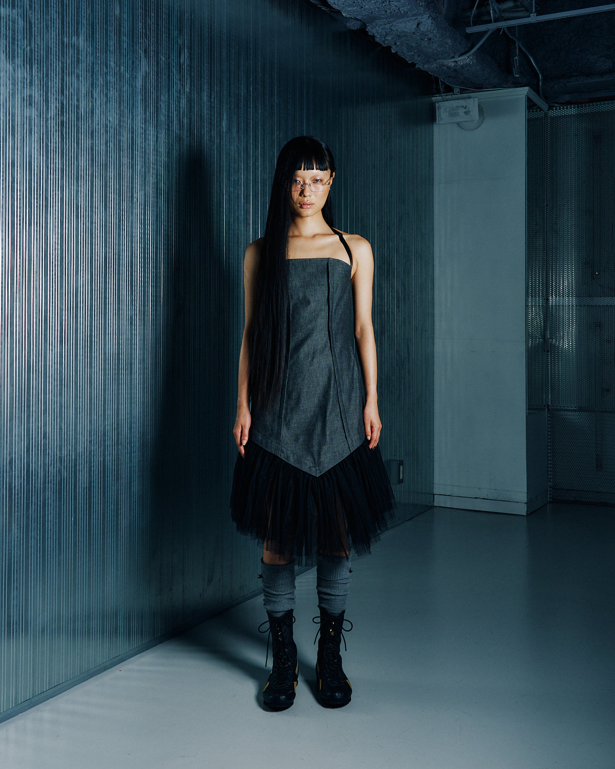 denim ballet onepiece