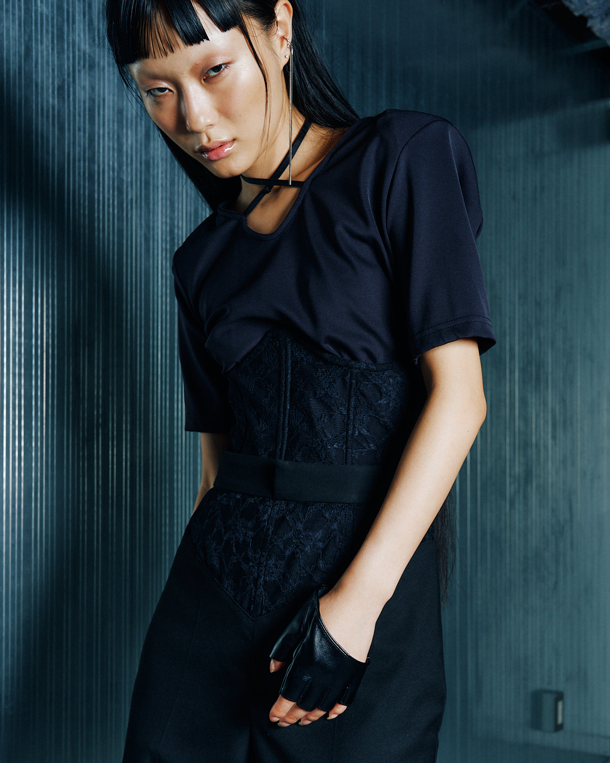 power shoulder s/s t-shirt