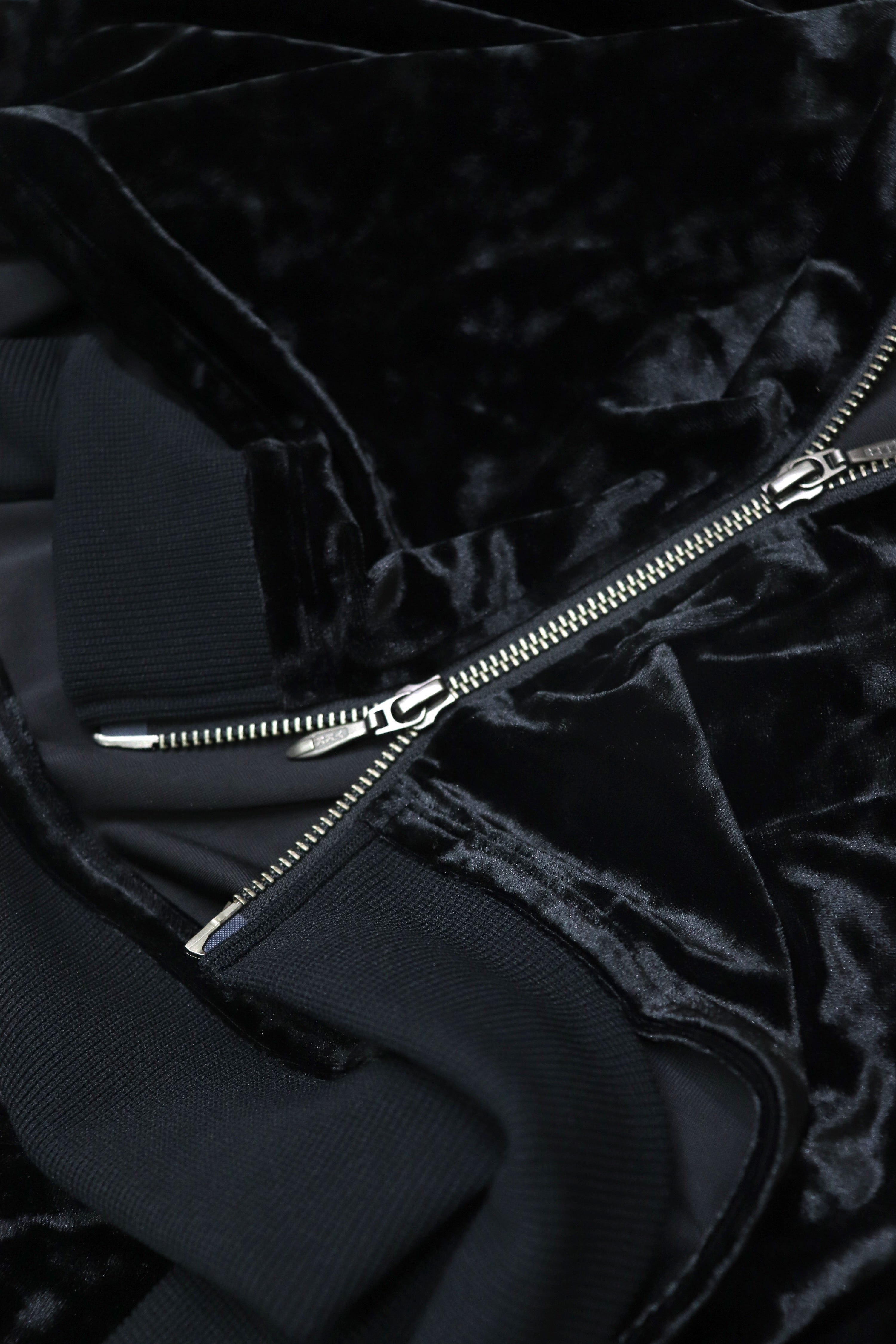 waist cut out hoodie (velour)