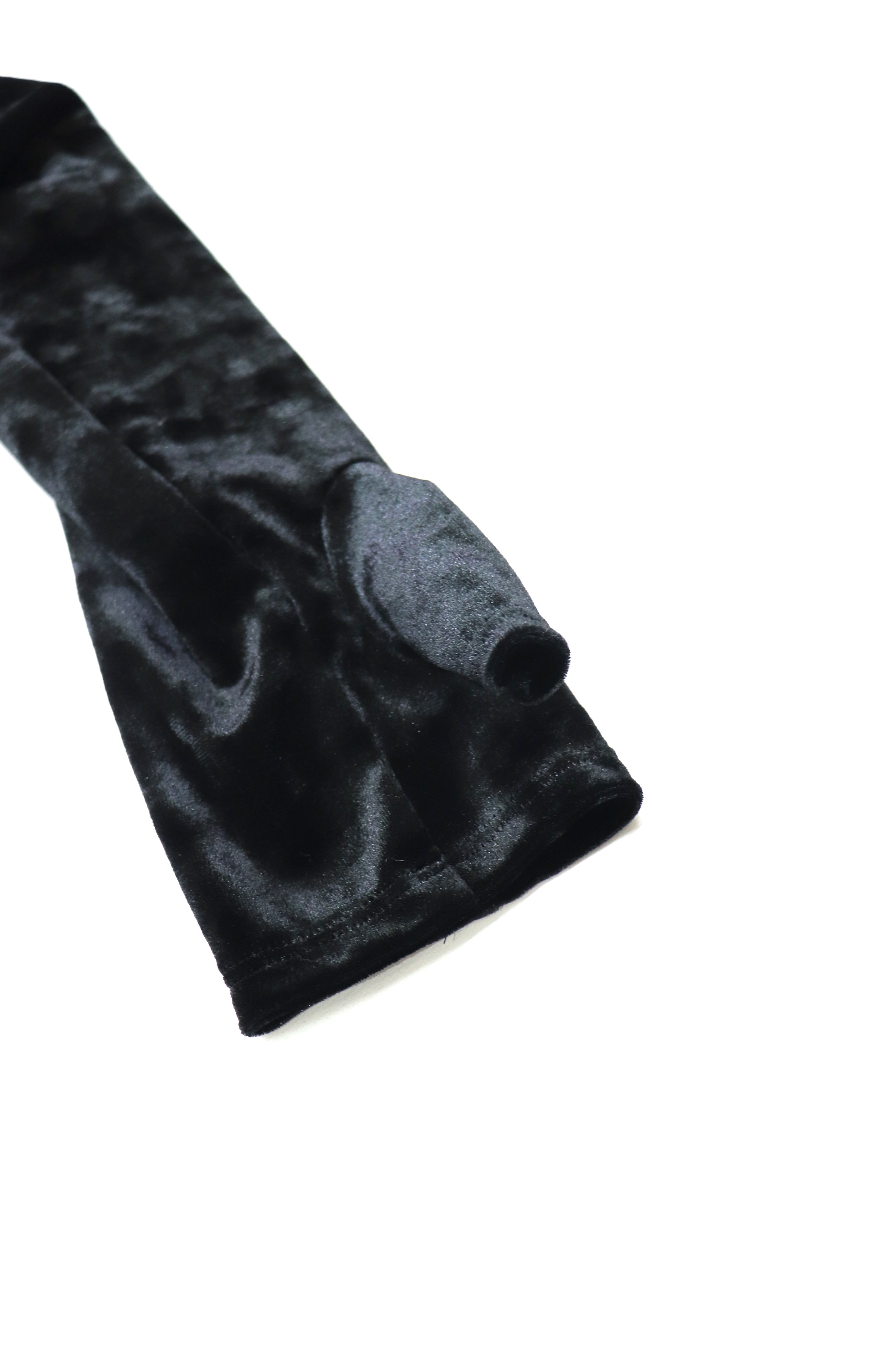 waist cut out hoodie (velour)