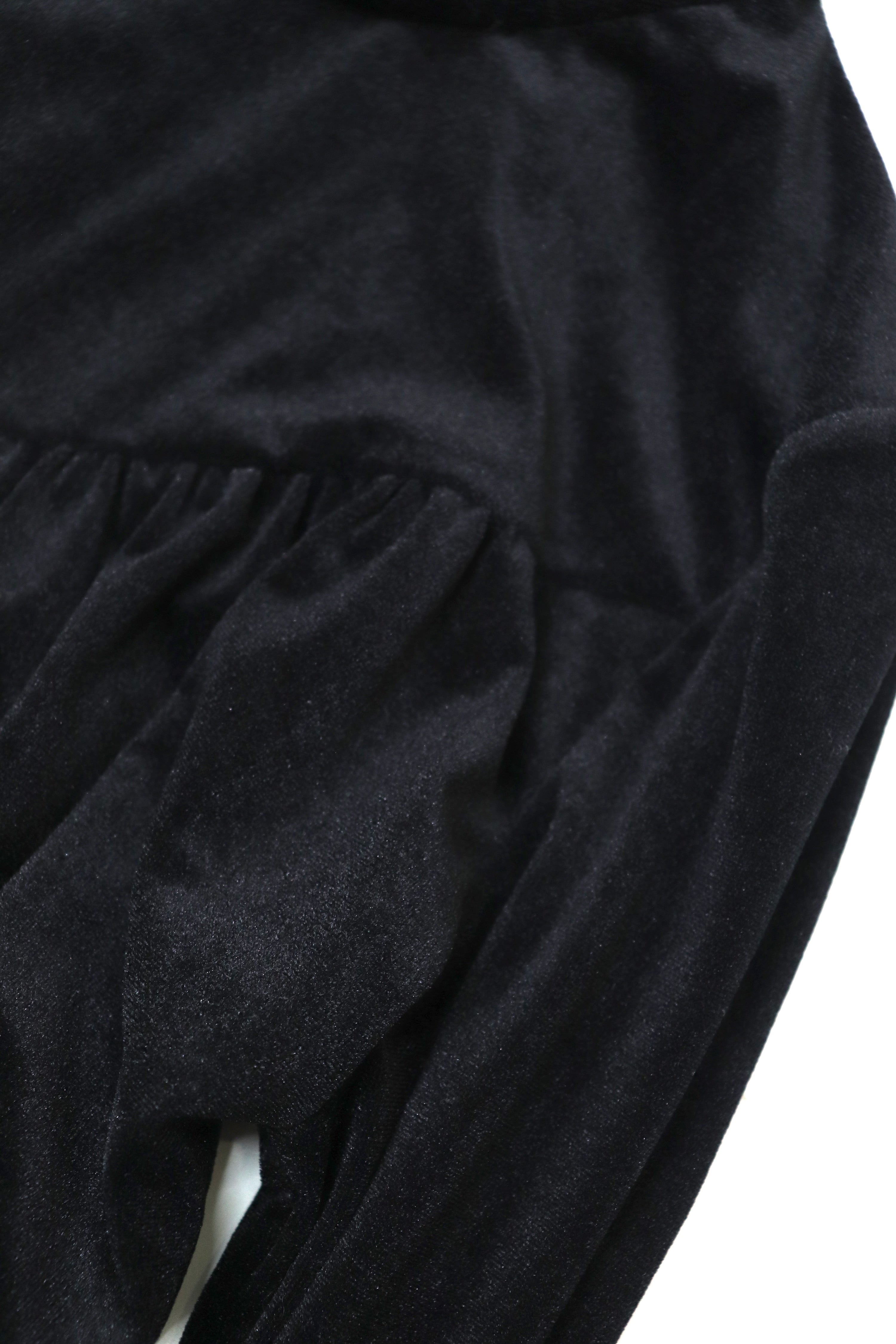 velour high-neck top