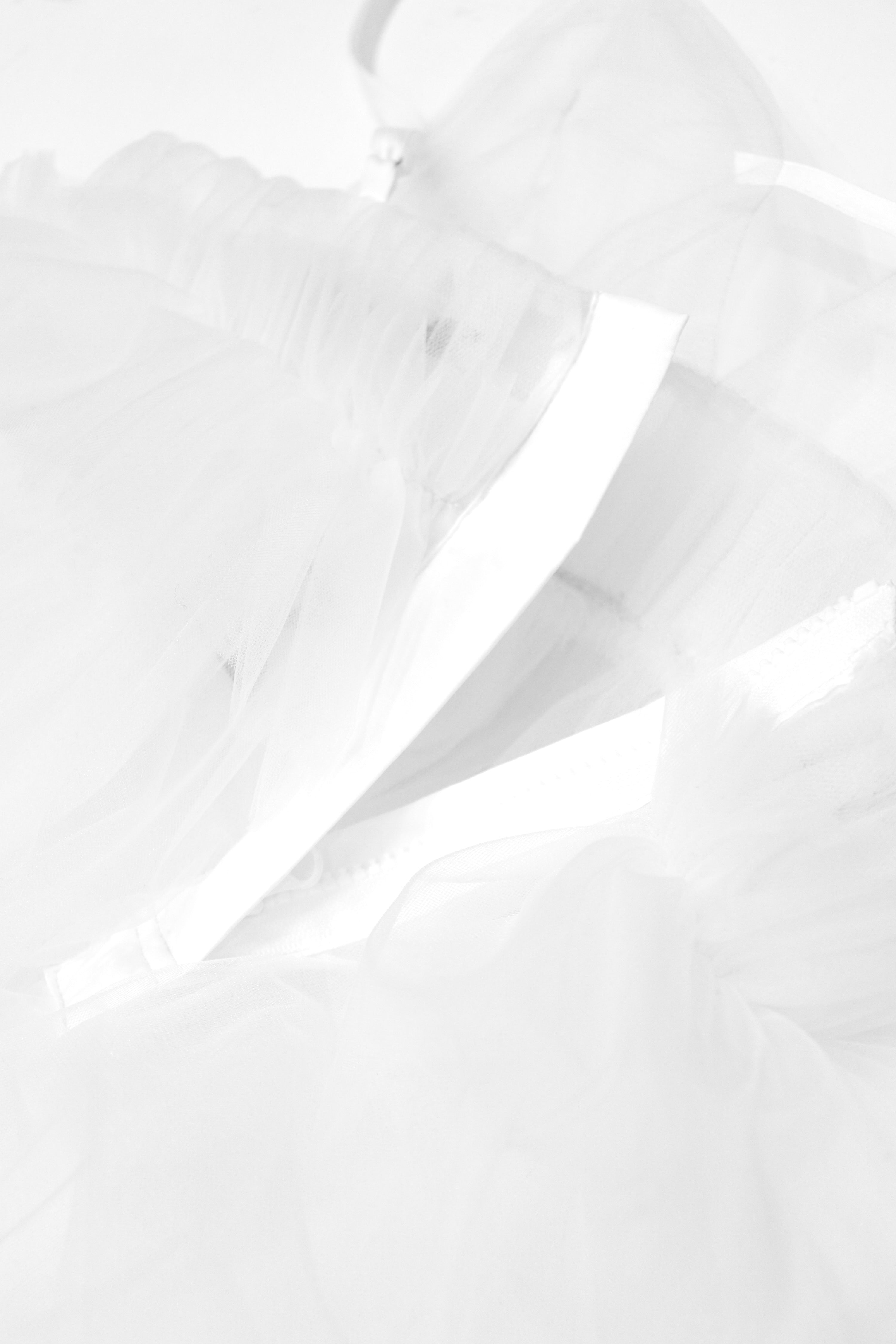 tulle balloon cami dress (WHITE)