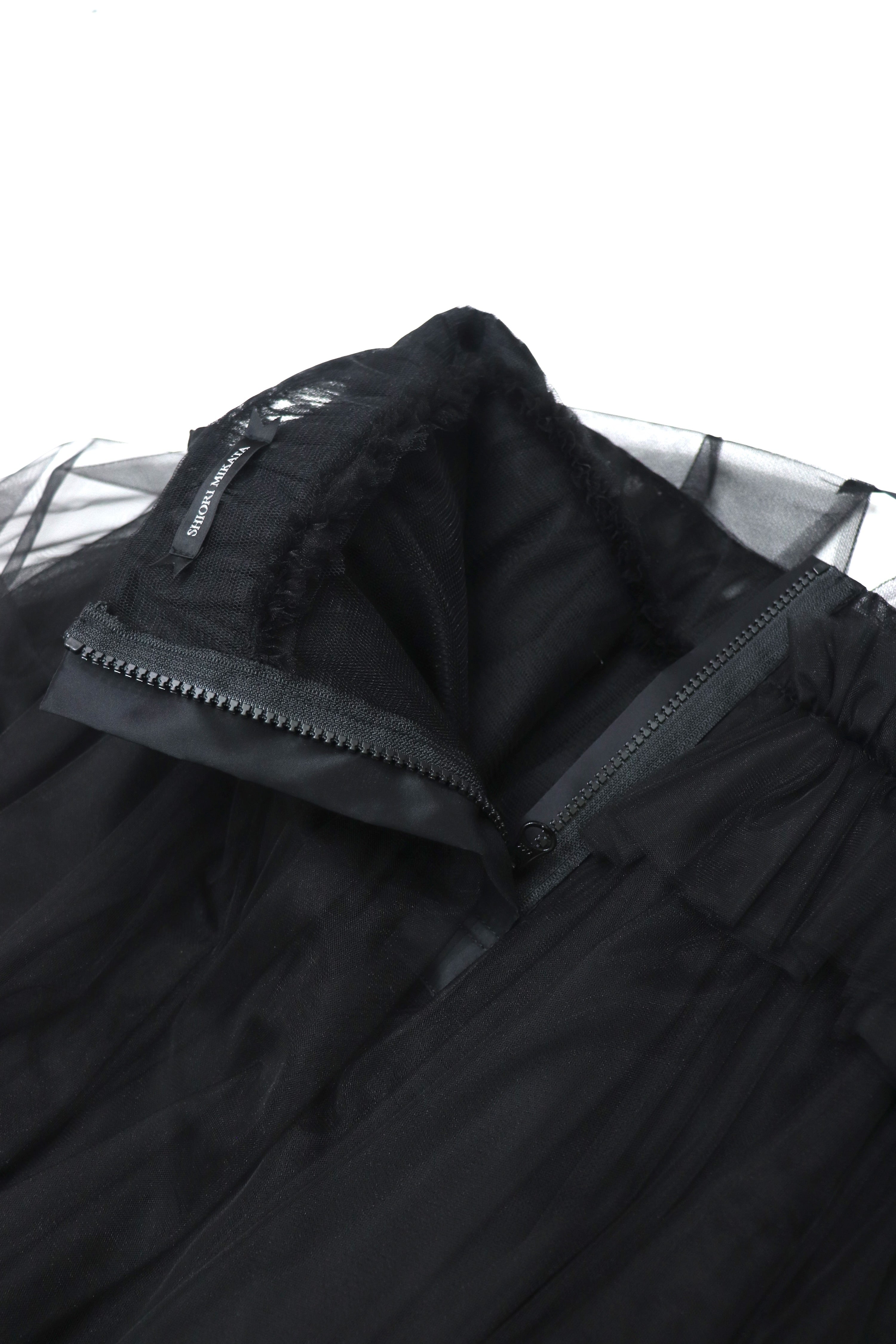 tulle balloon cami dress (BLACK)