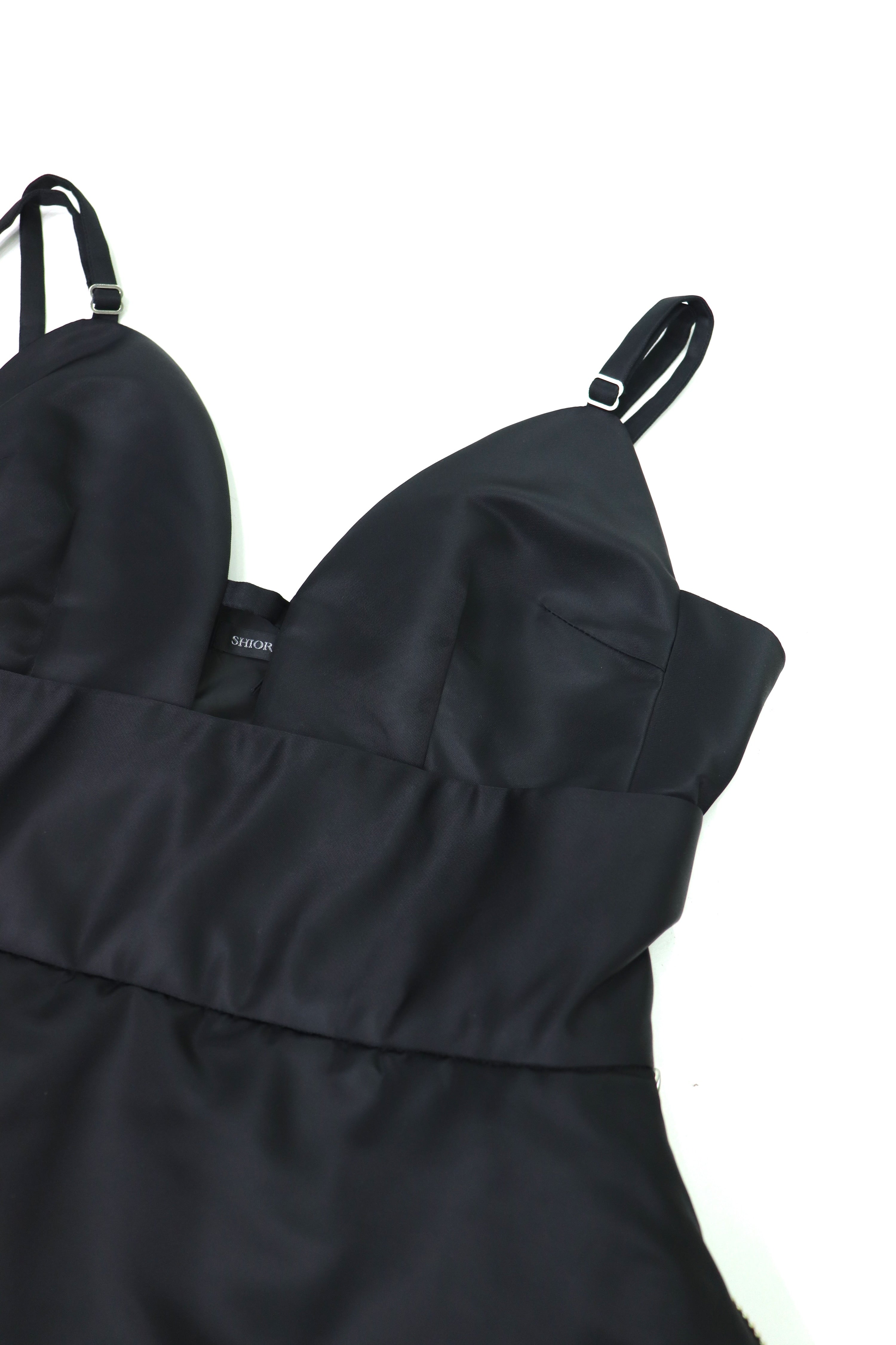 pleated nylon onepiece mini