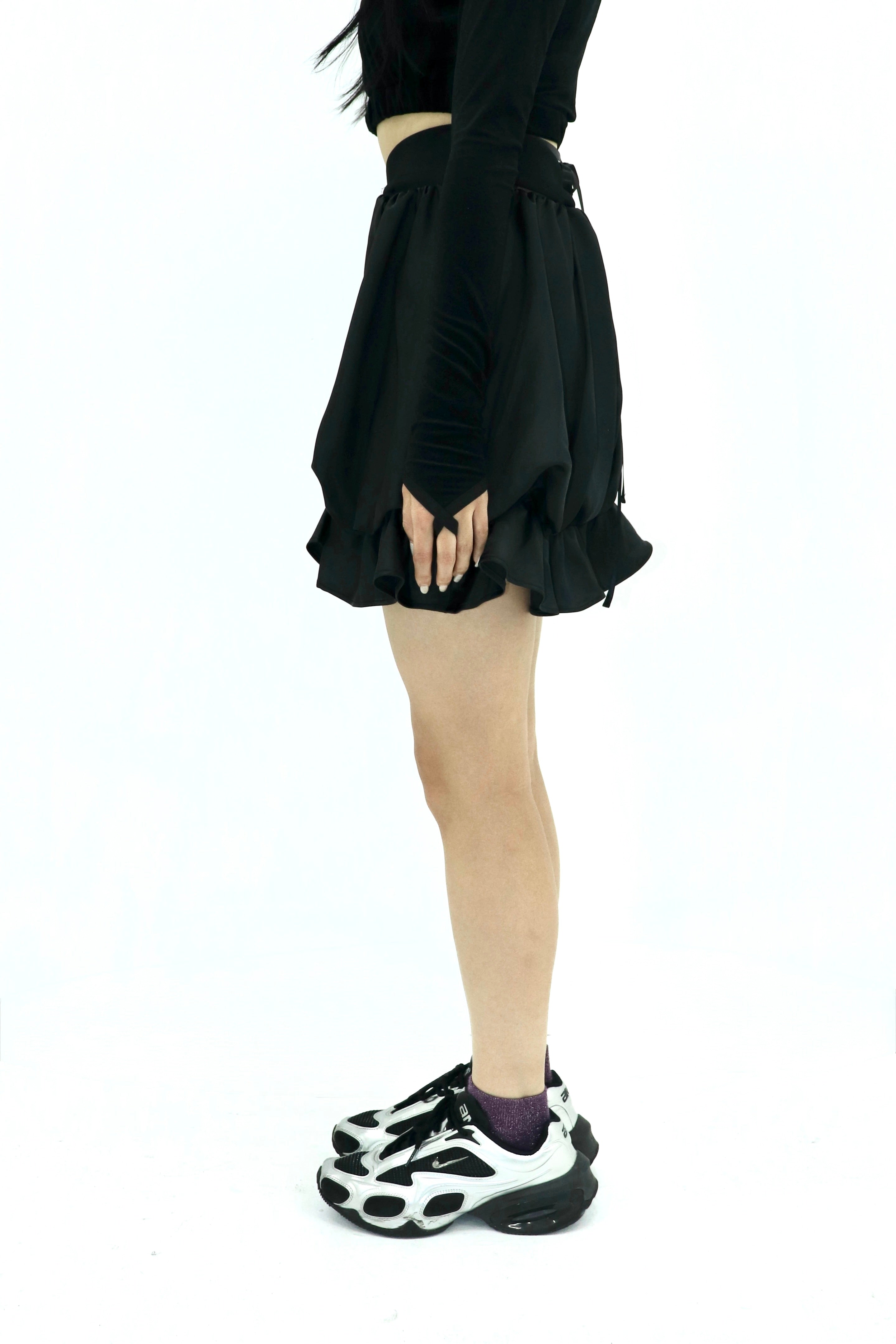 satin skirt and tops