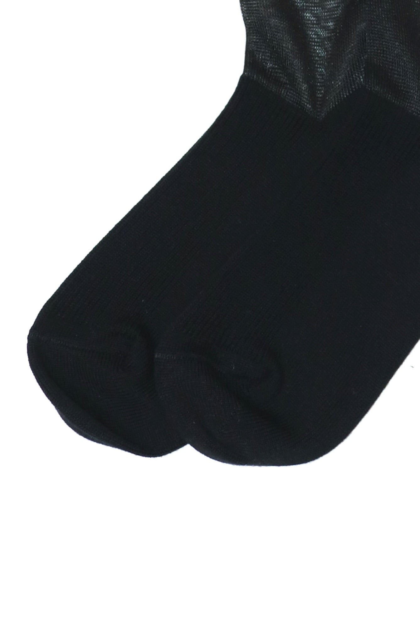 long socks with sheer (BLACK)