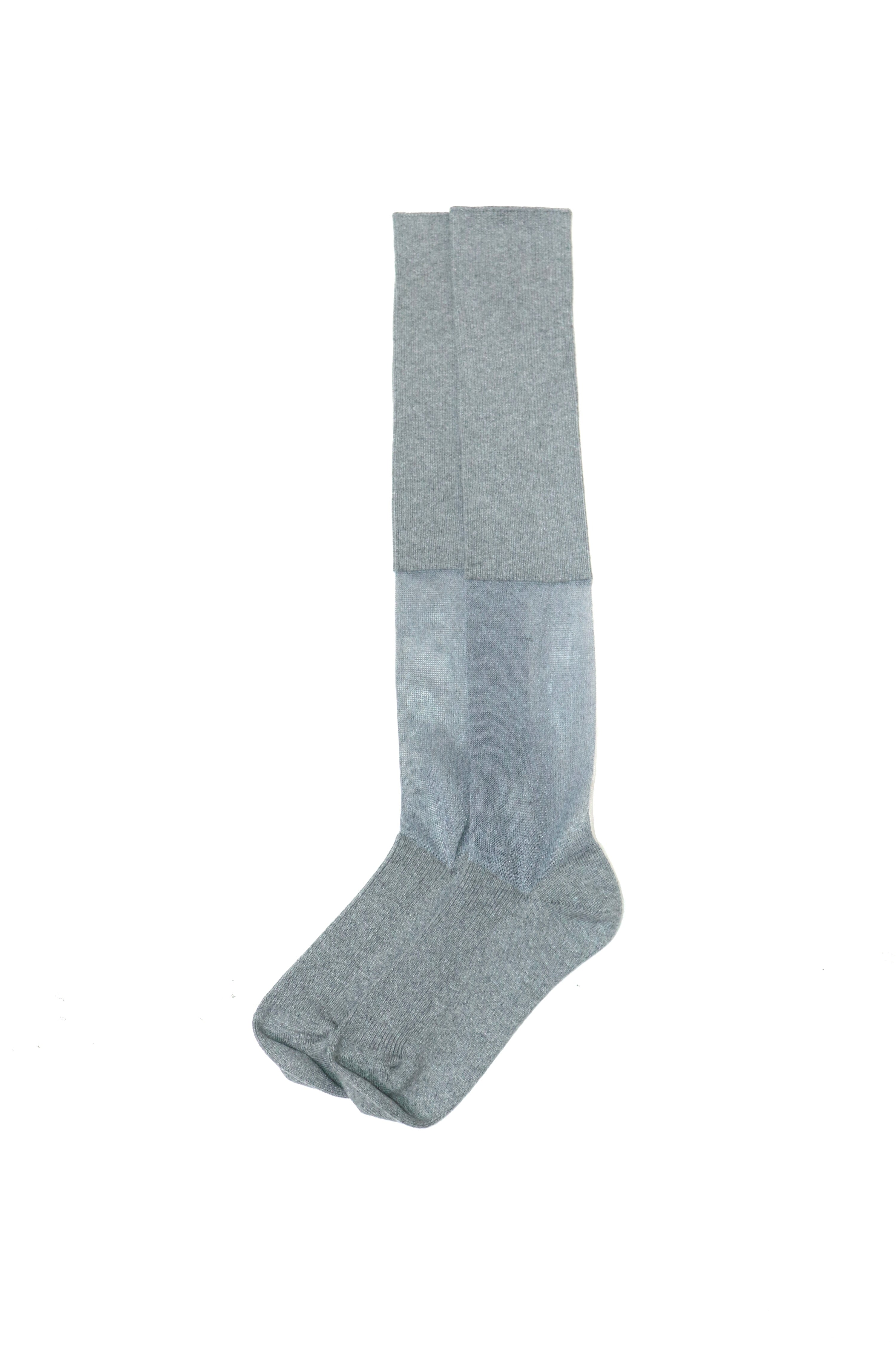 long socks with sheer (GRAY)
