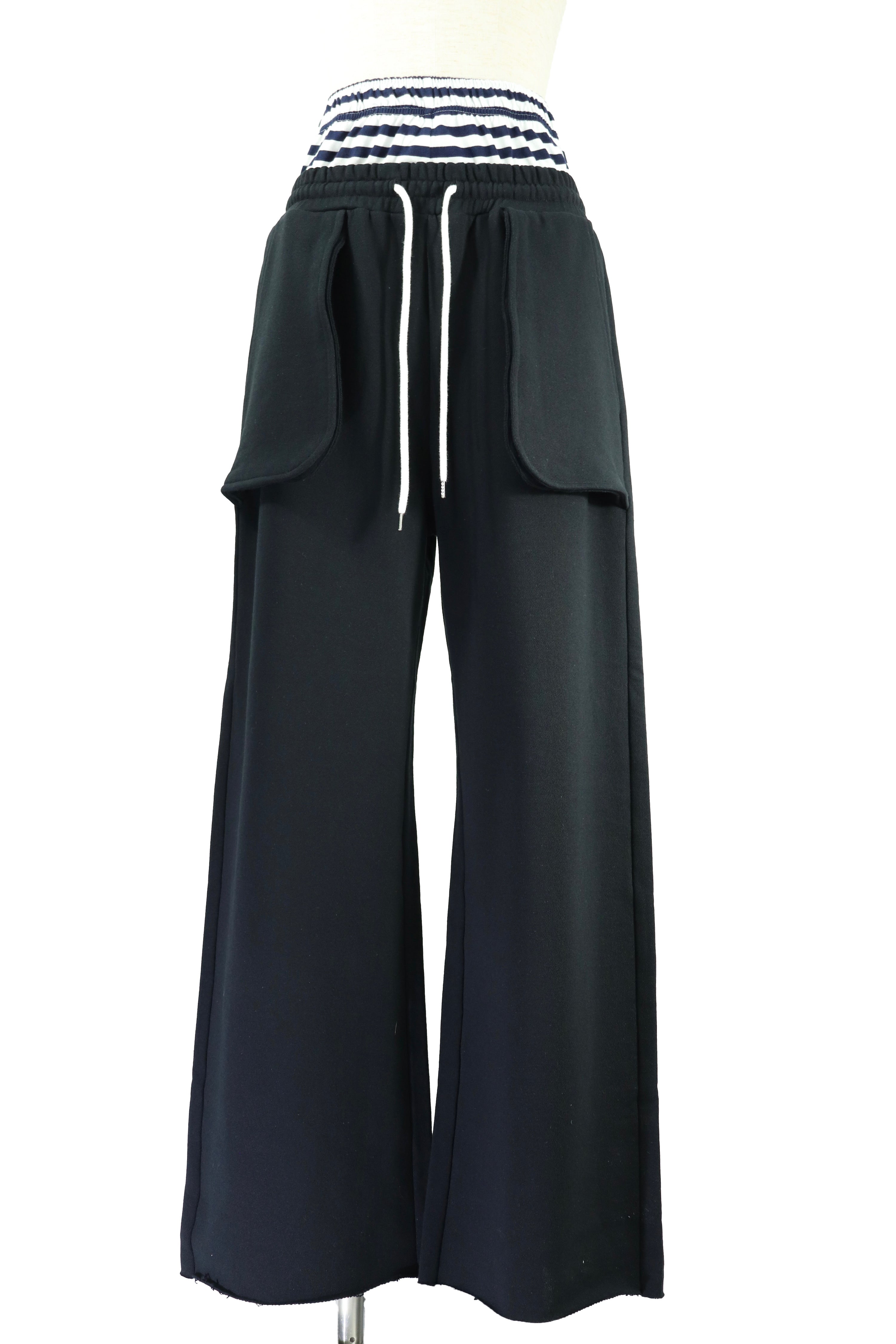 look twice sweat pants (BLACK)